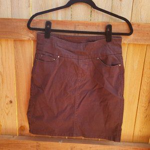 JAG brown twill mini skirt